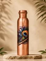 Morpankhi Style Copper Bottle - 6