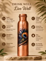 Morpankhi Style Copper Bottle - 6 - Image 2